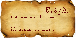 Bottenstein Örzse névjegykártya