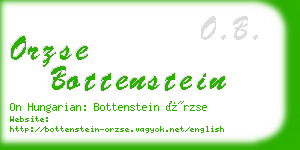 orzse bottenstein business card
